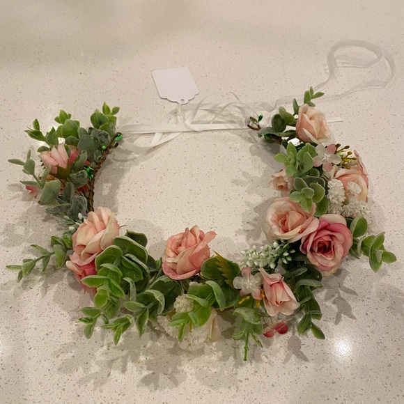 Handmade flower crown, adjustable, new main image 4